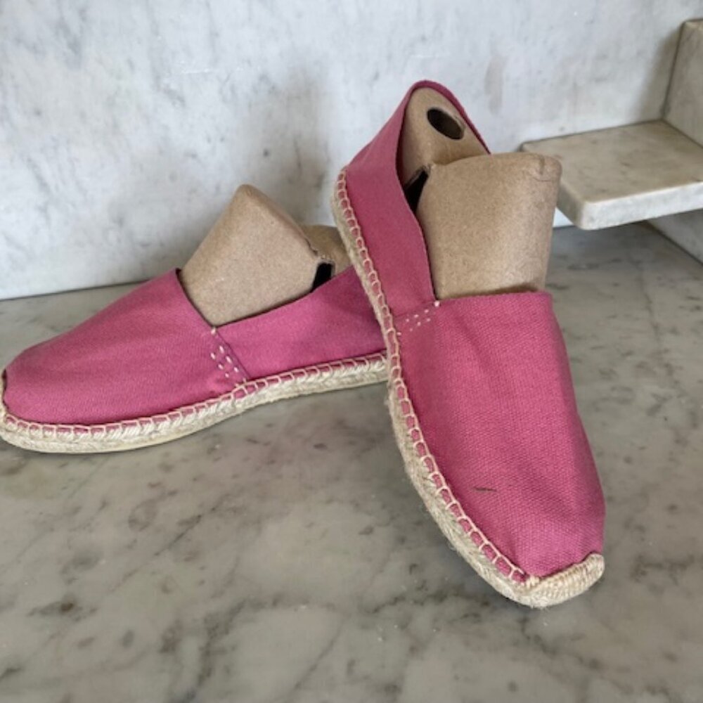 COSIDO A MANO Espadrille Loafers Size 36 Pink NWOT